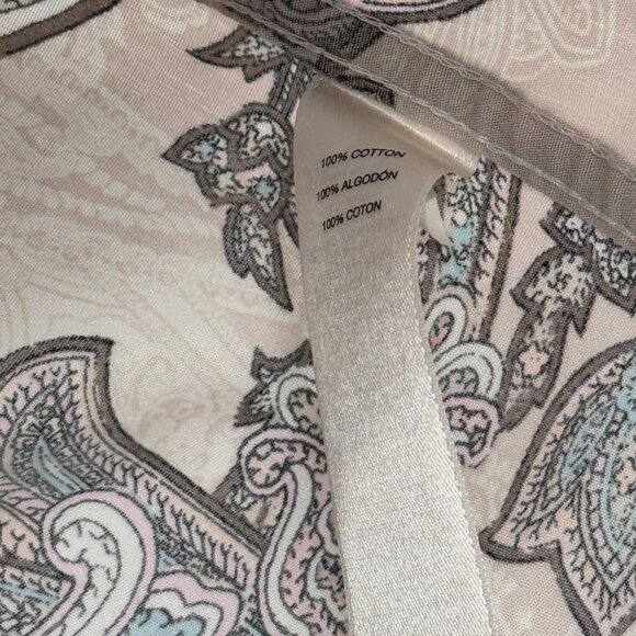 Chicos 2 No-Iron Paisley Button-Down Shirt Size large Womens tunic blouse - Picture 12 of 15